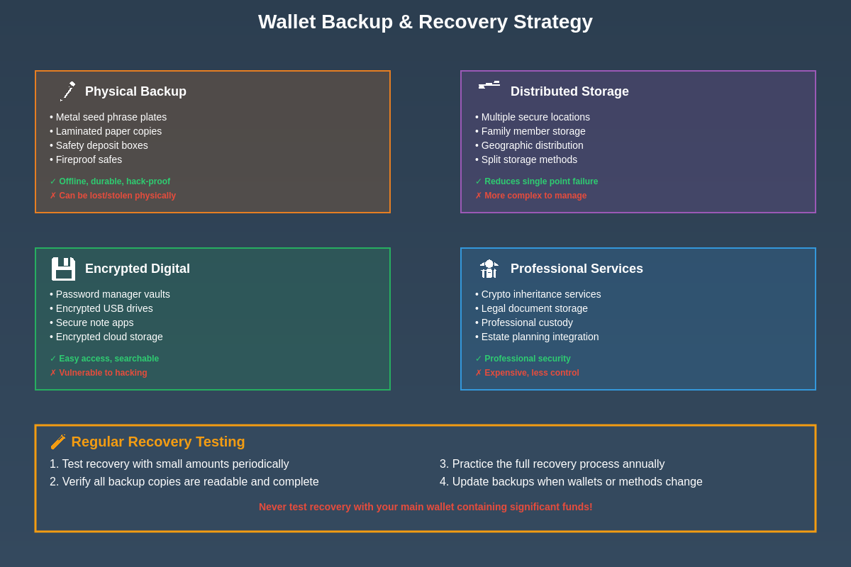Wallet Backup & Recovery Strategy