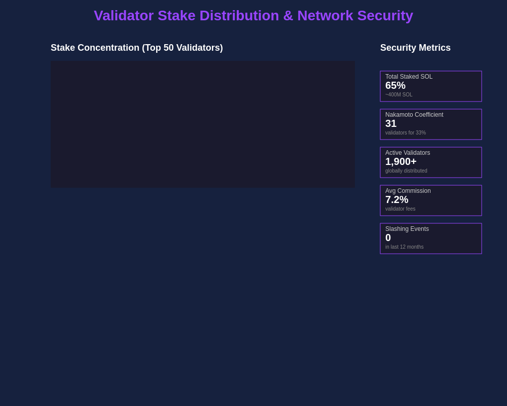 Validator Stake Distribution