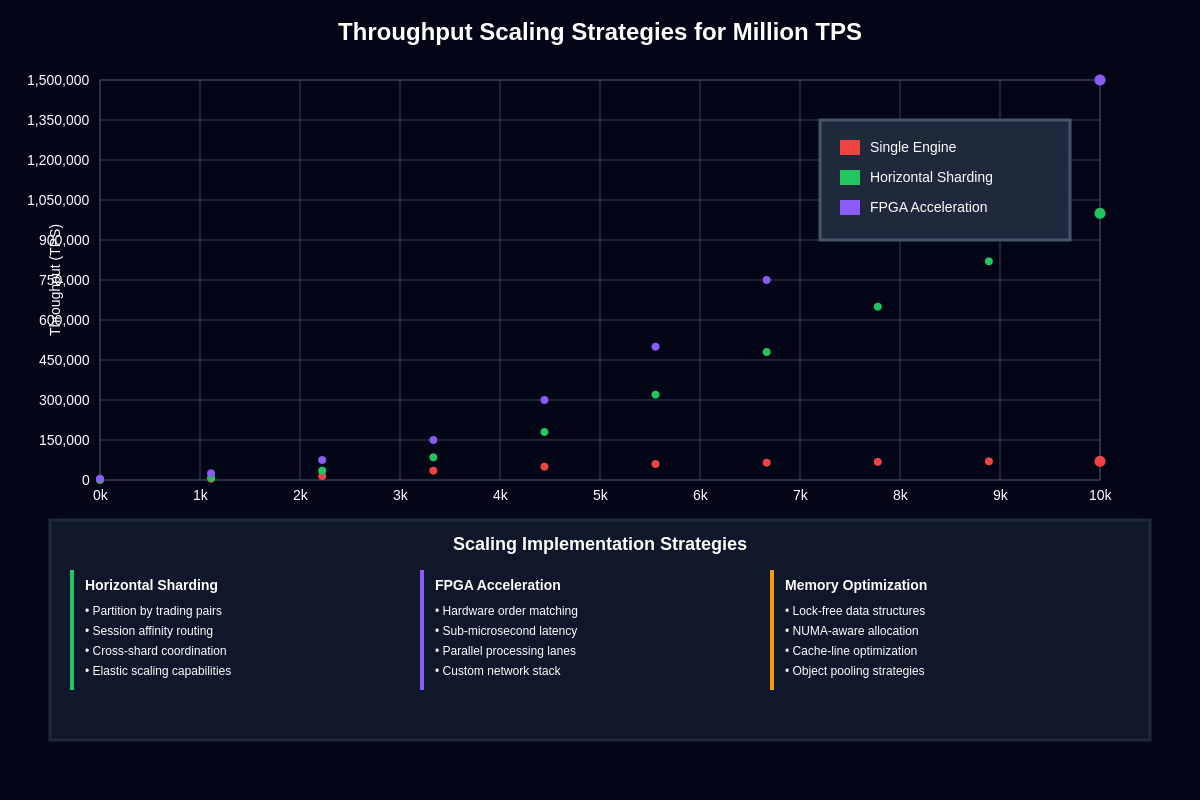 Throughput Scaling Strategies for Million TPS