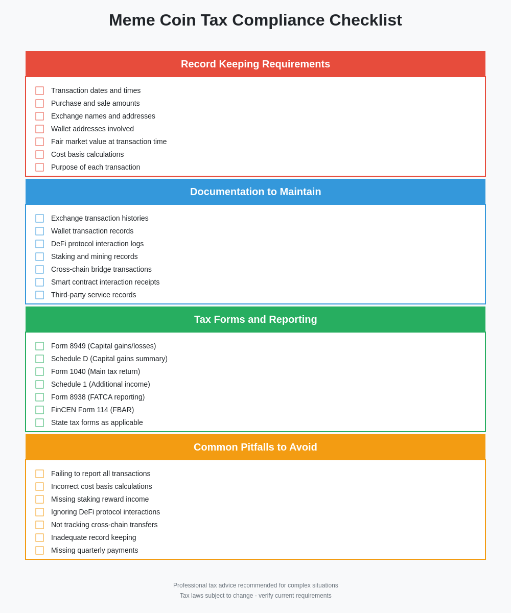 Tax Compliance Checklist