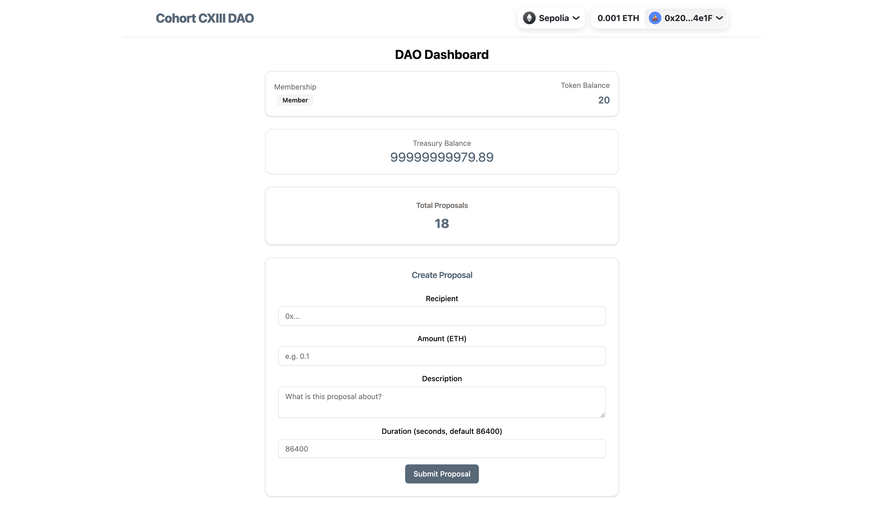 Web3 Dao Proposal