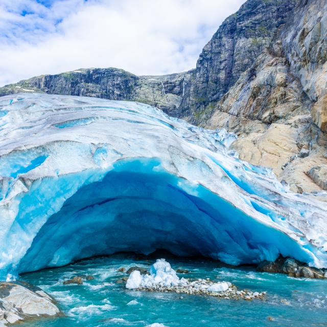 Trekking por Nigardsbreen