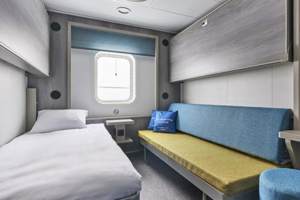 Upgrade camarote exterior individual en el barco Helsinki-Estocolmo