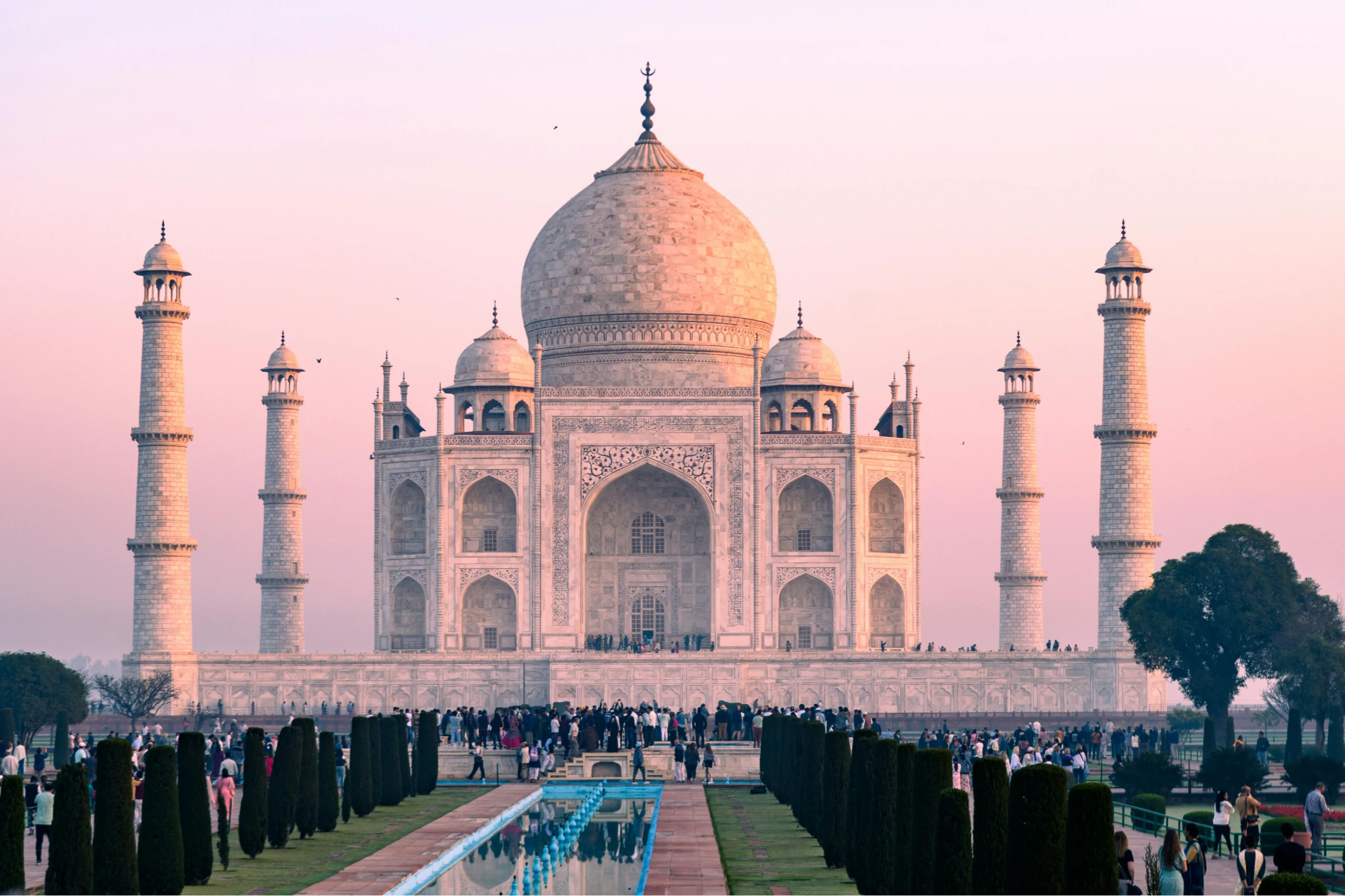 Amanecer en el Taj Mahal