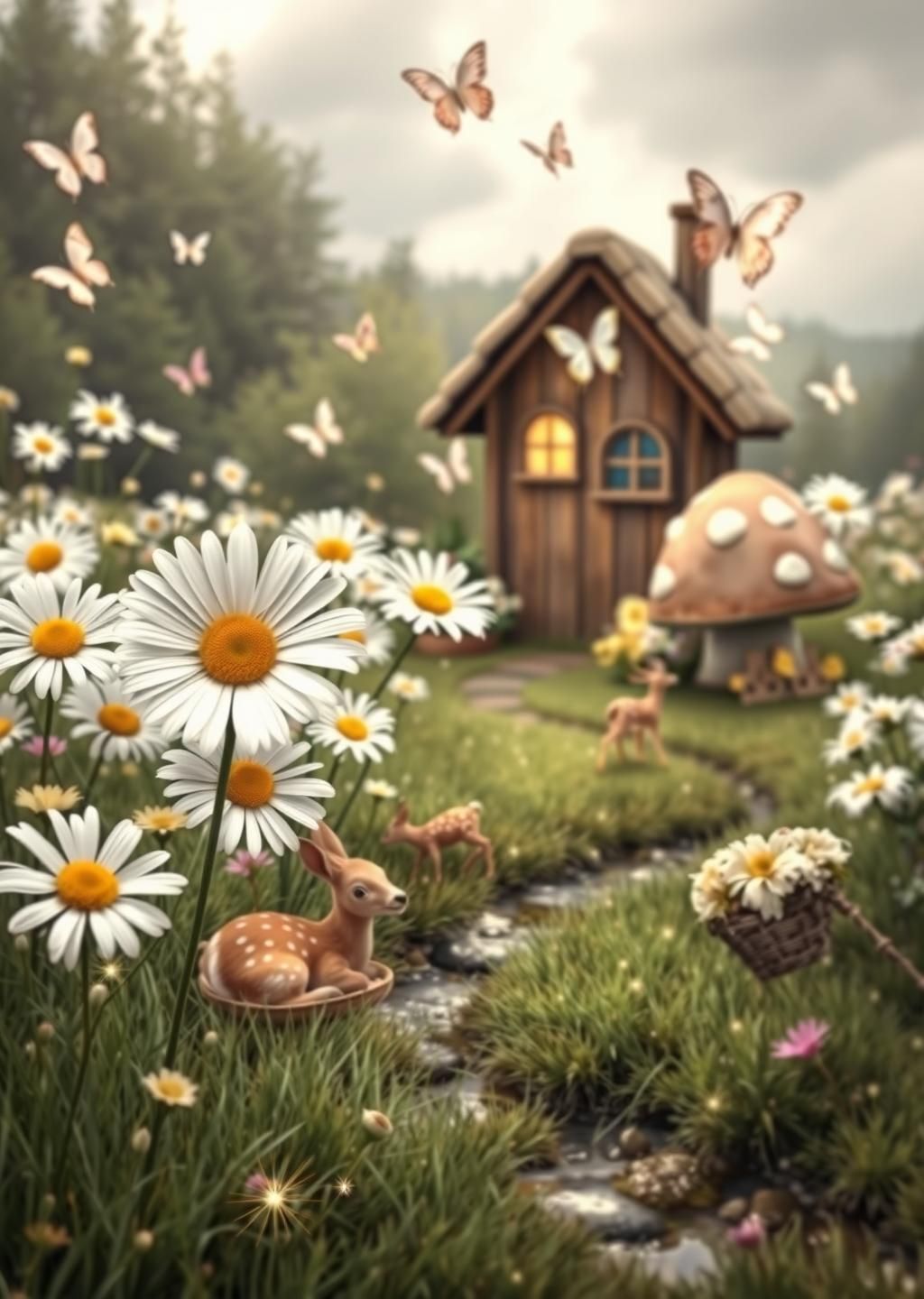 Cottagecore Pastel Meadow