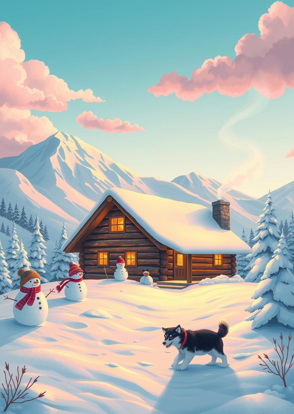 Pastel Winter Hideaway