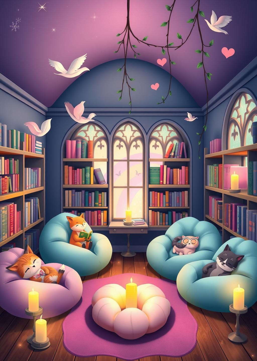 Pastel Library of Whimsy
