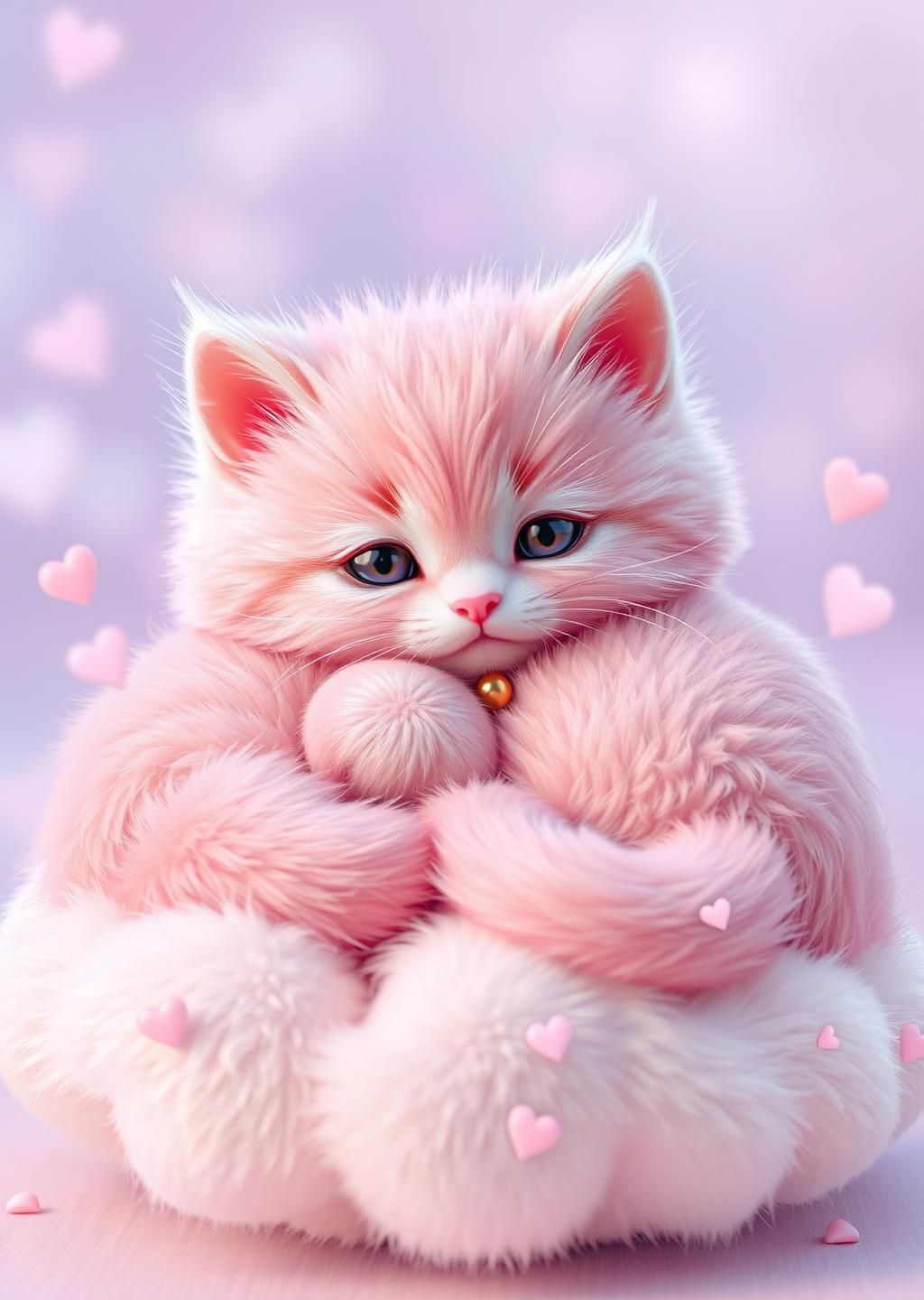 OMG! 🐱 FREE Ultra-Cute Fluffy Kitten Wallpaper for iPhone 15 Pro (8K HD)!