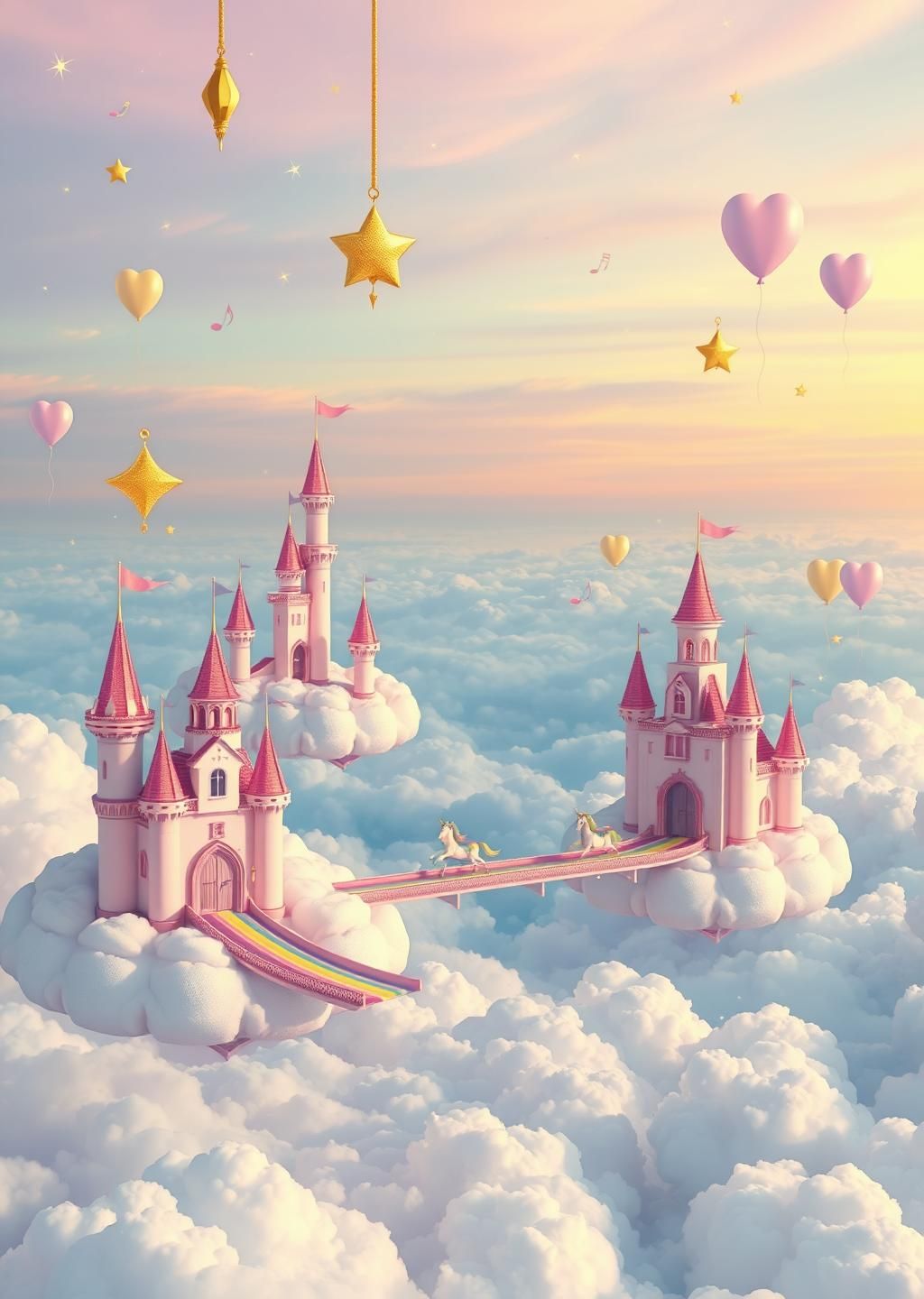 Pastel Unicorn Cloud Kingdom