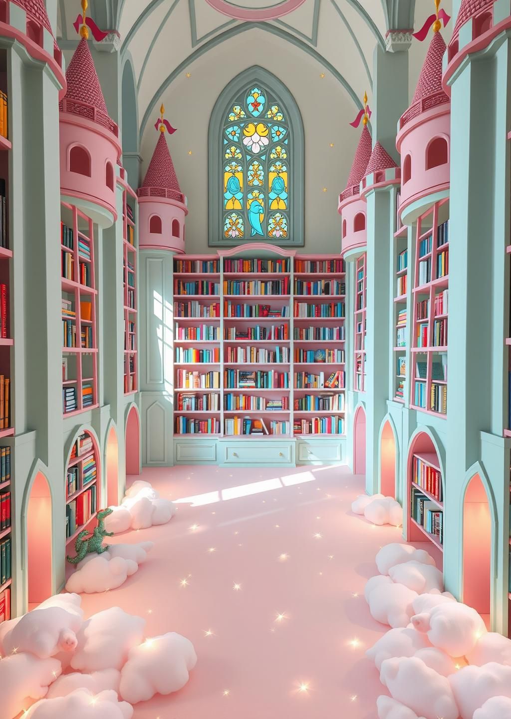 Fairytale Castle Library