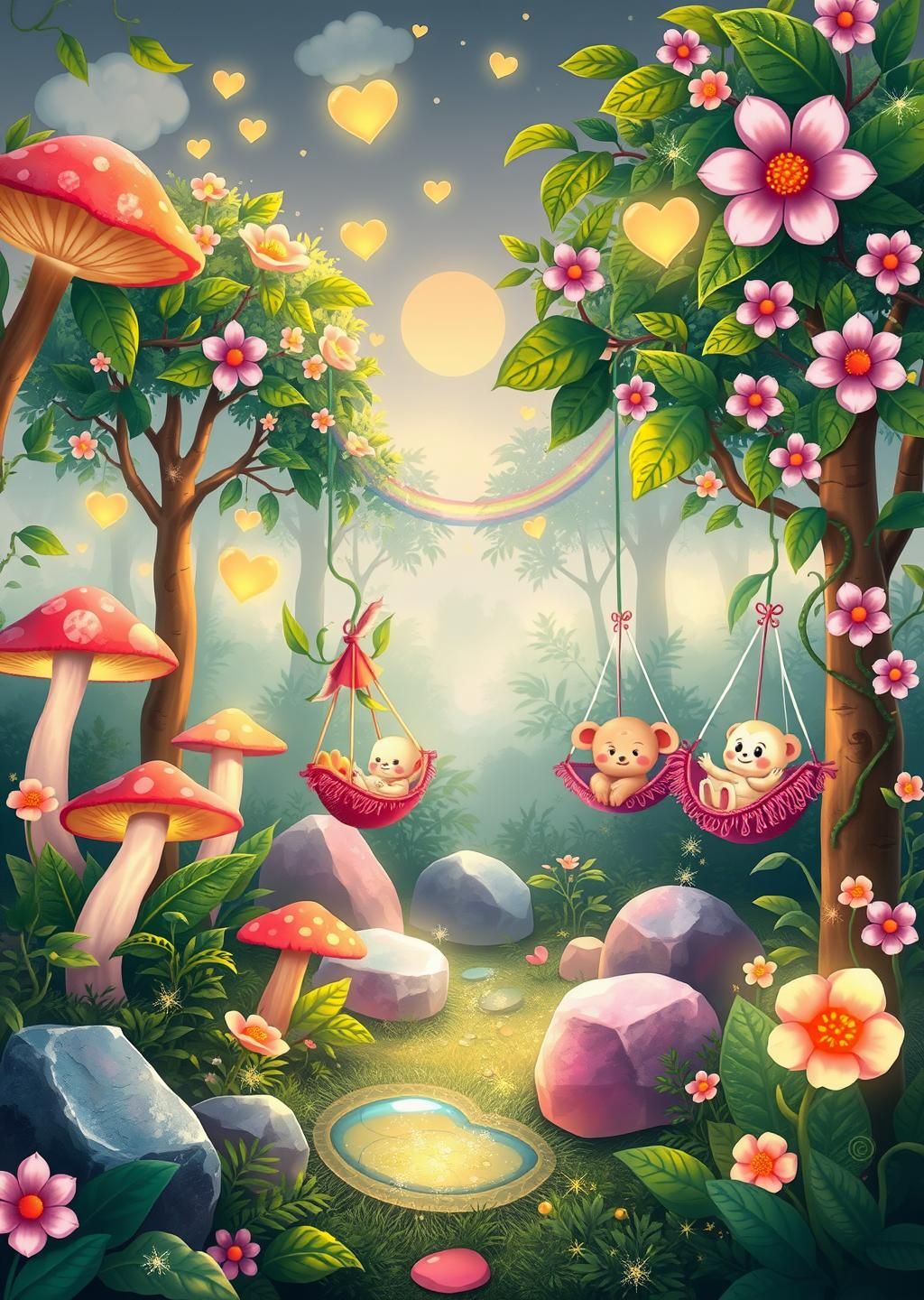 Pastel Jungle Paradise