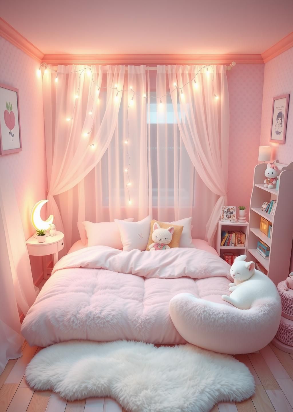 Kawaii Pink Dream Bedroom