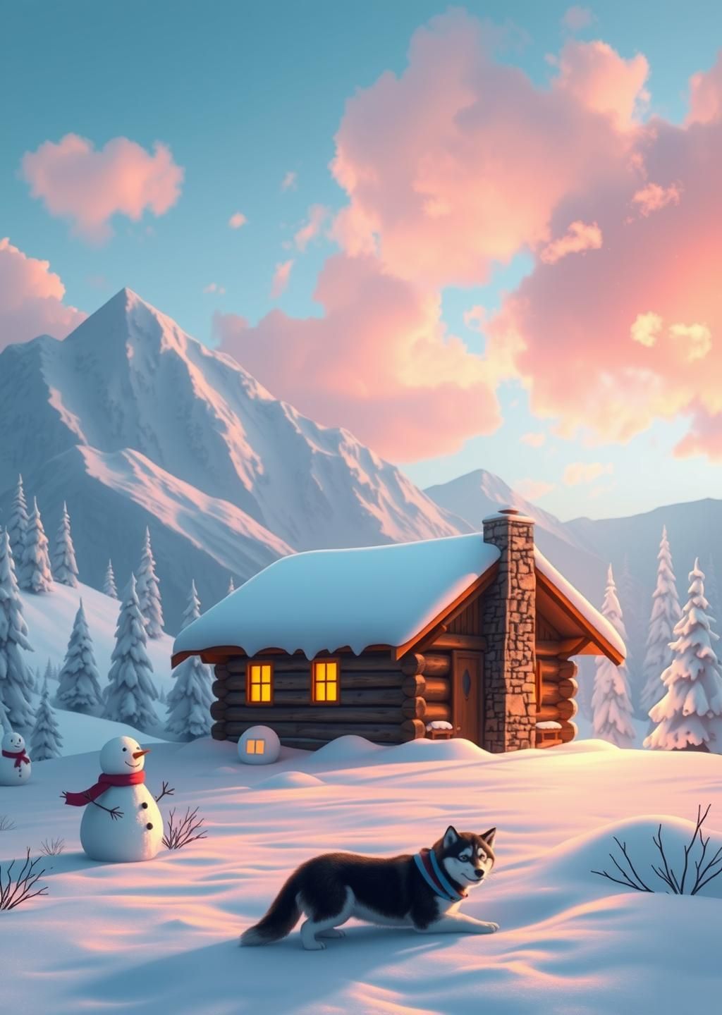 Pastel Winter Hideaway
