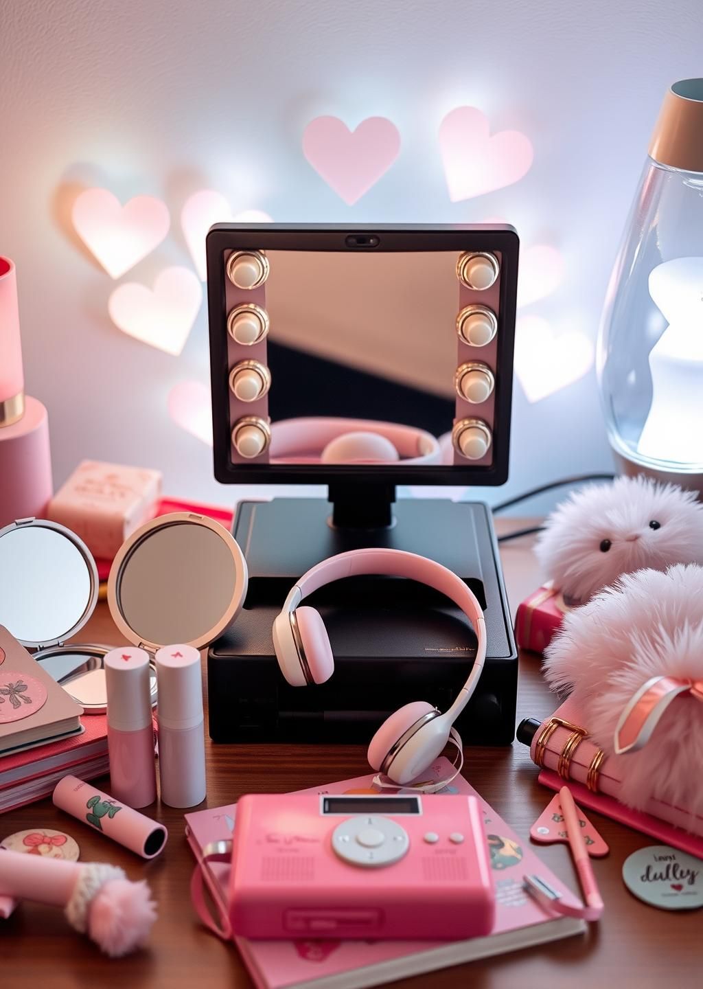 Y2K Beauty Desk Aesthetic