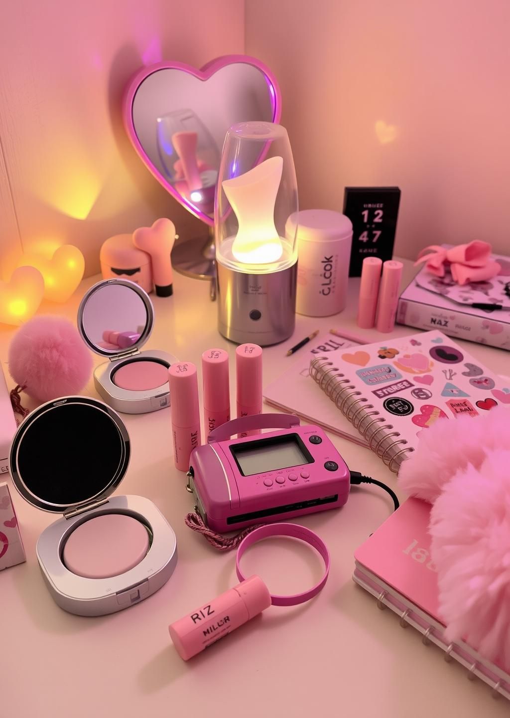 Y2K Beauty Desk Aesthetic