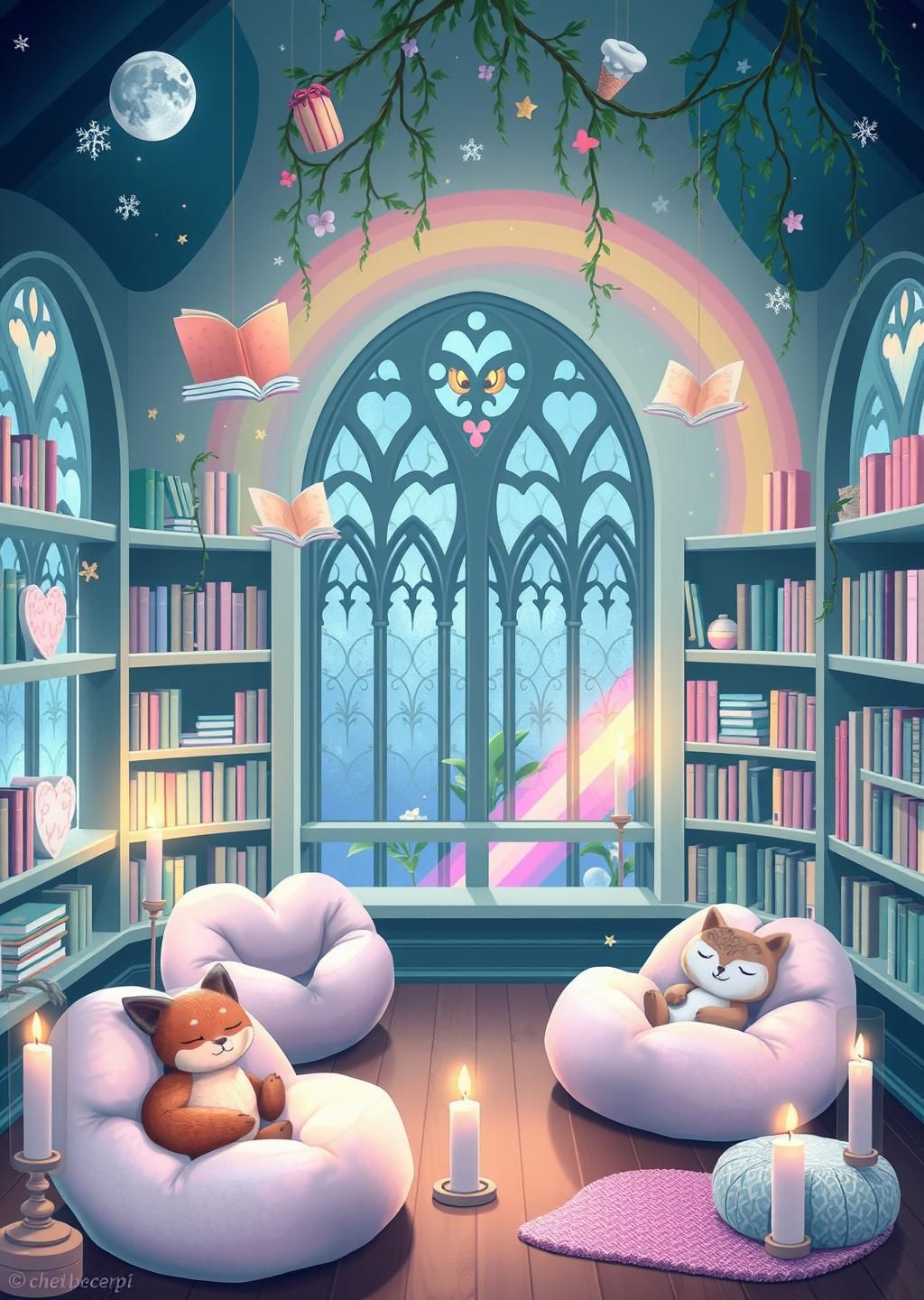 Pastel Library of Whimsy