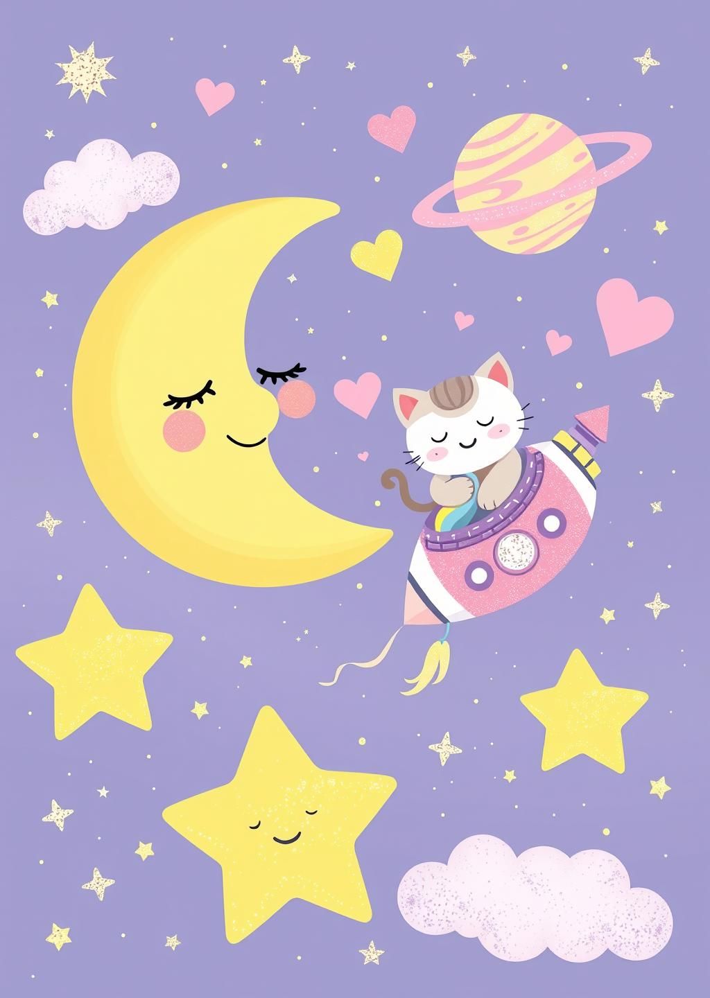 Cute Pastel Space Adventure