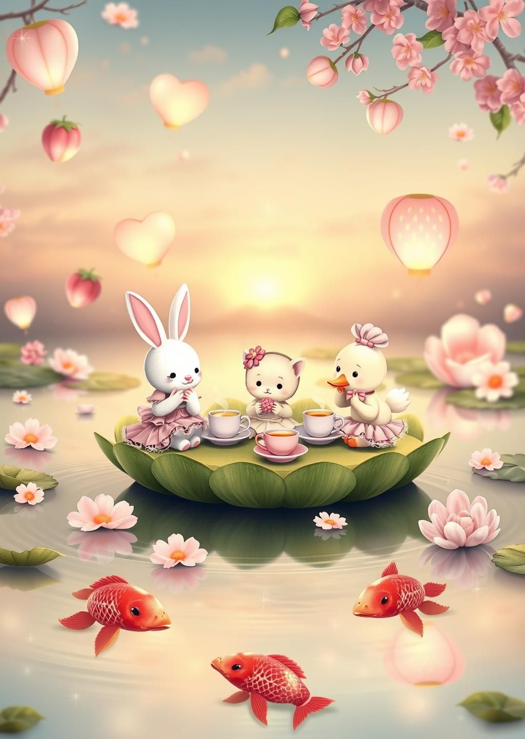 Whimsical Lily Pad Tea Party
