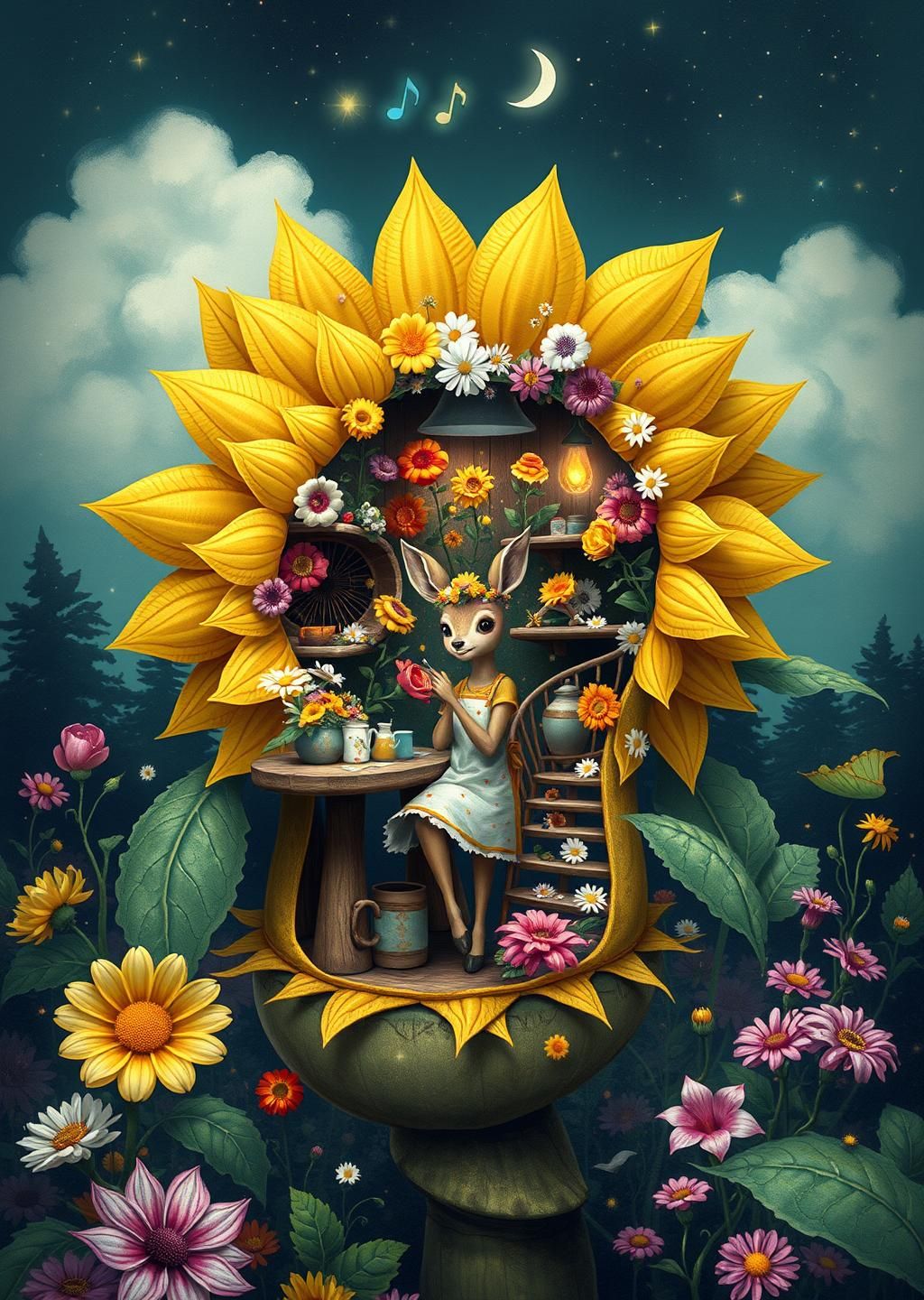 Deer Artist Magical Flower Crown Workshop