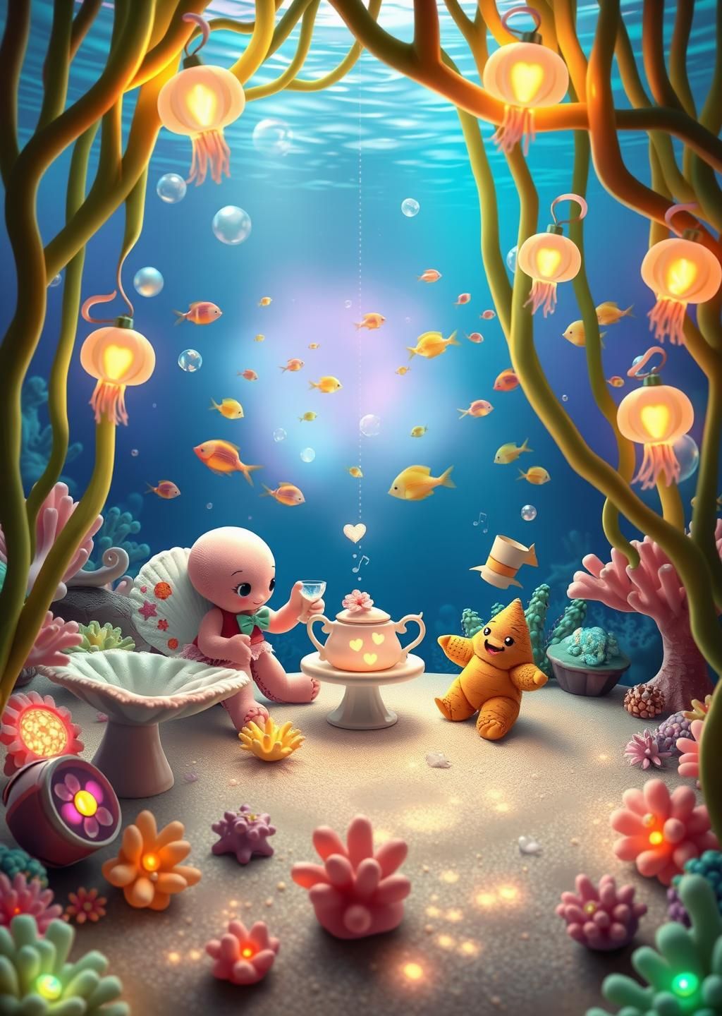 Underwater Tea Party Animals