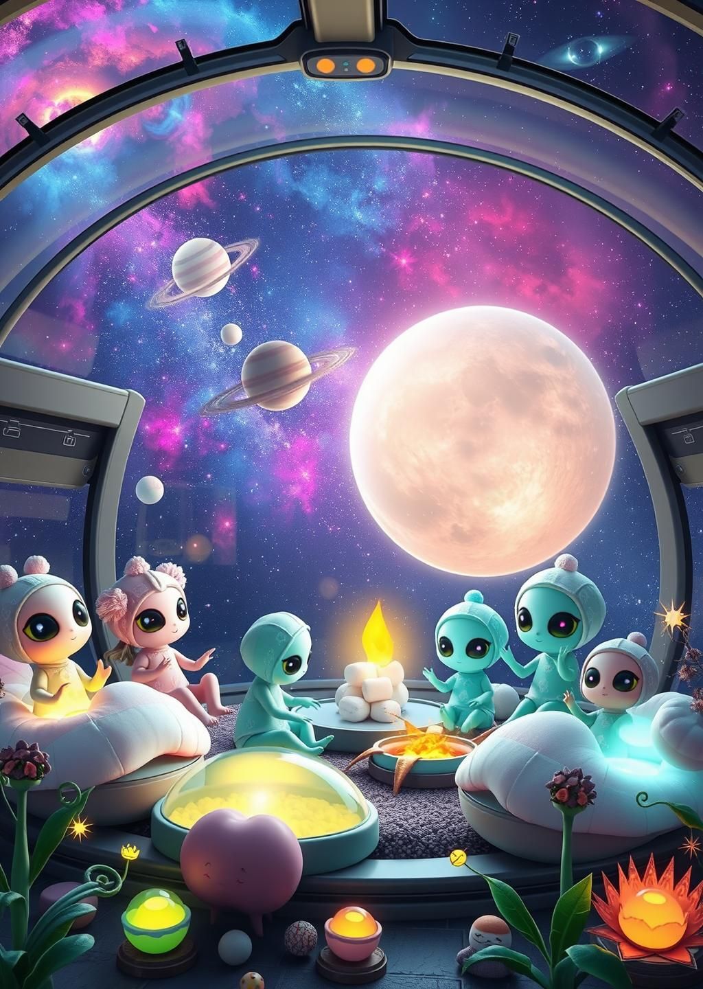 Alien Sleepover Space Station