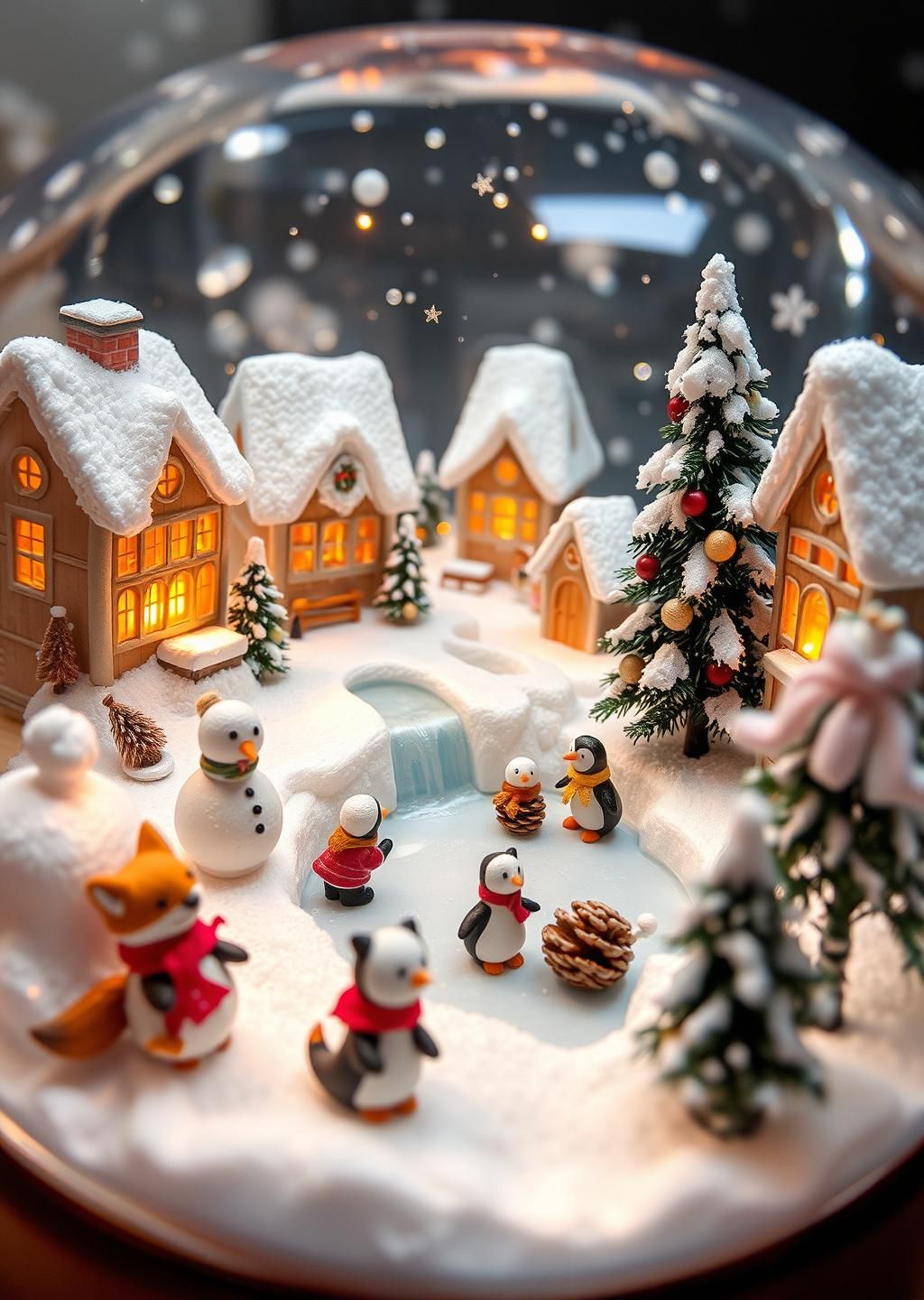 Snow Globe Winter Village