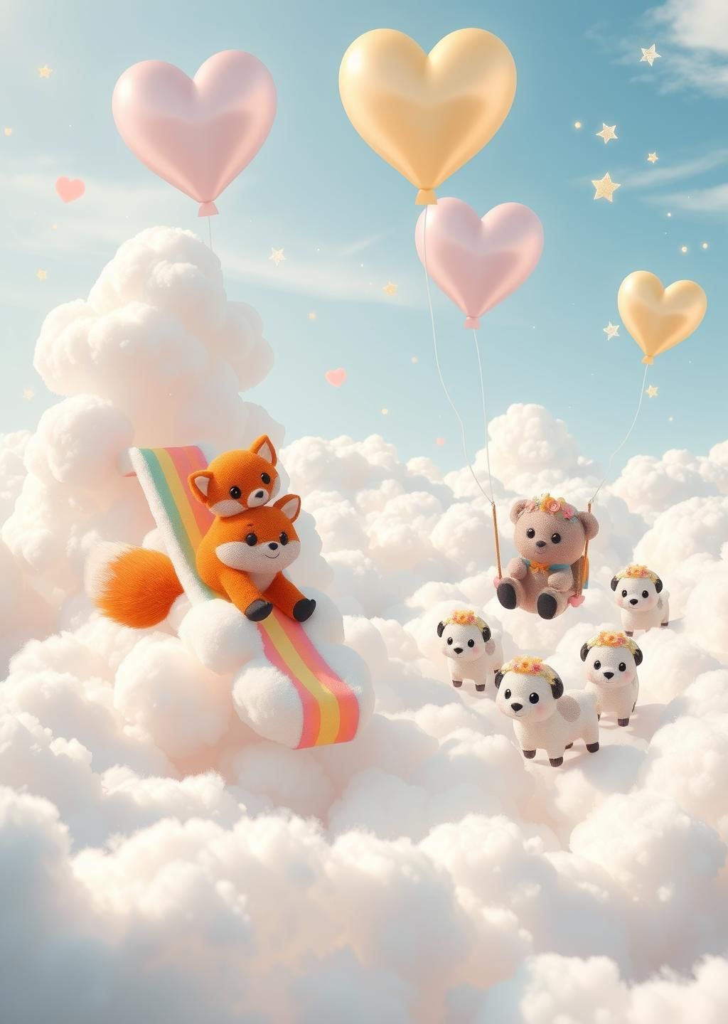 Fluffy Cloud Animal Playground