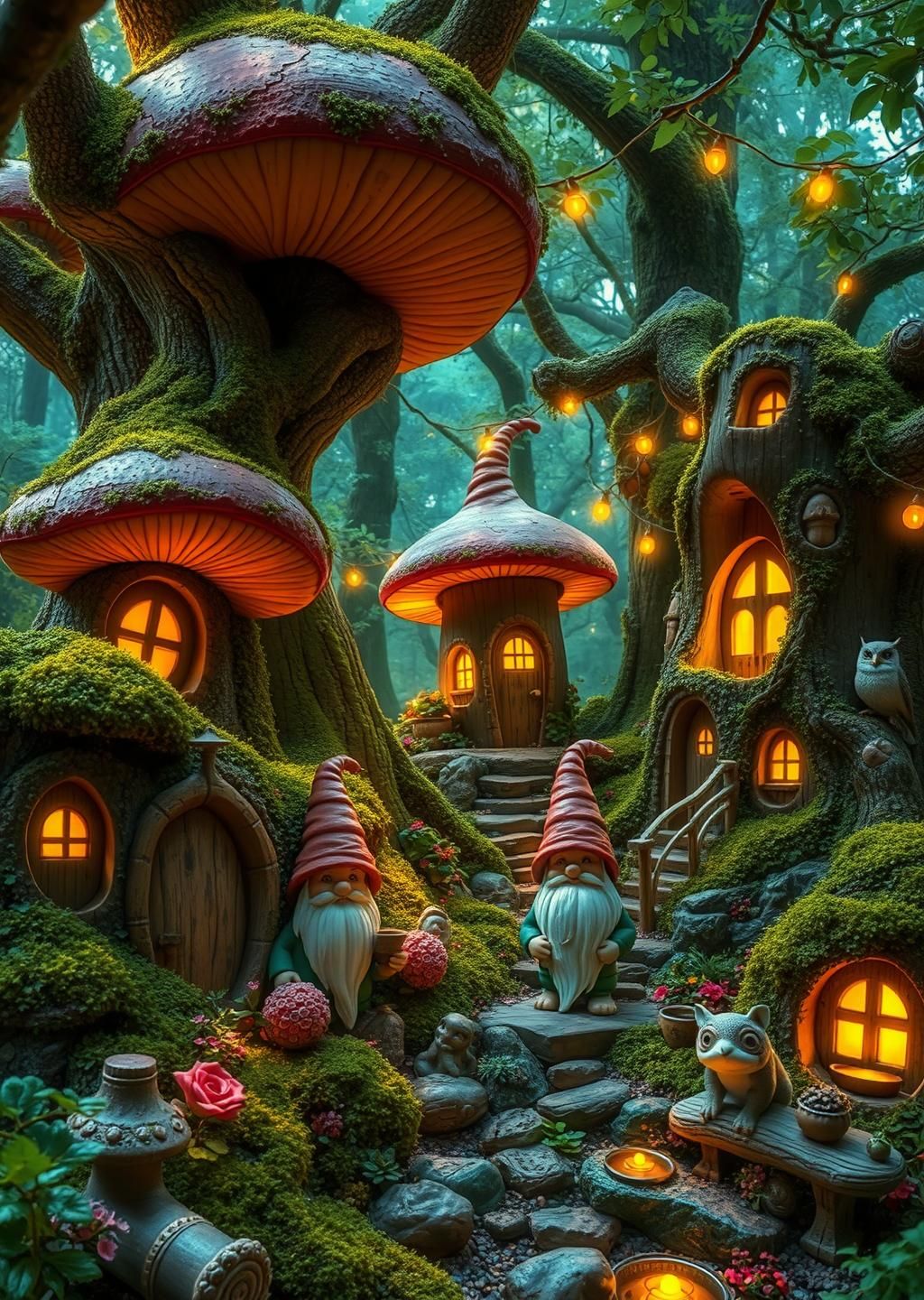 Enchanted Forest Gnome Homes