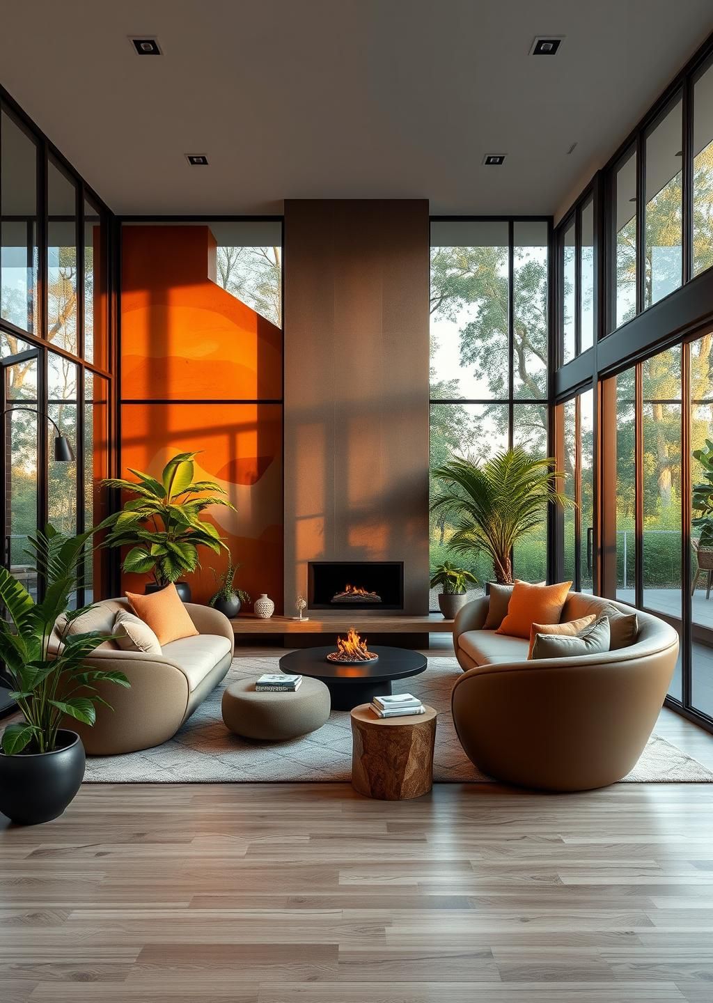 Biophilic Living Room Inspiration