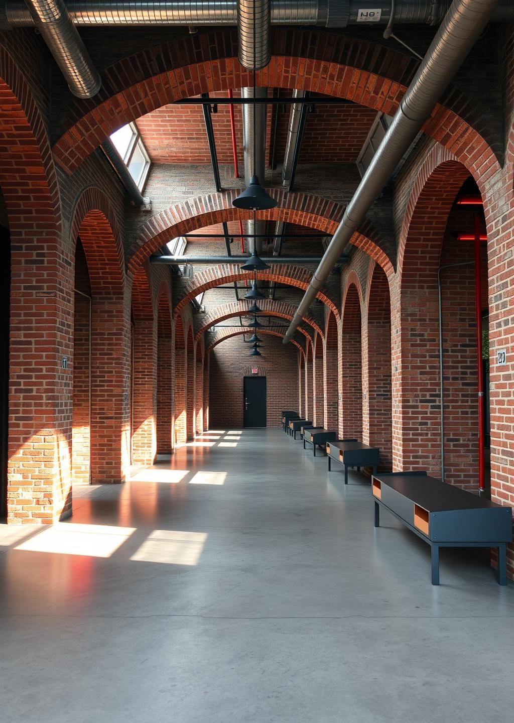 Industrial Hallway Arch Designs