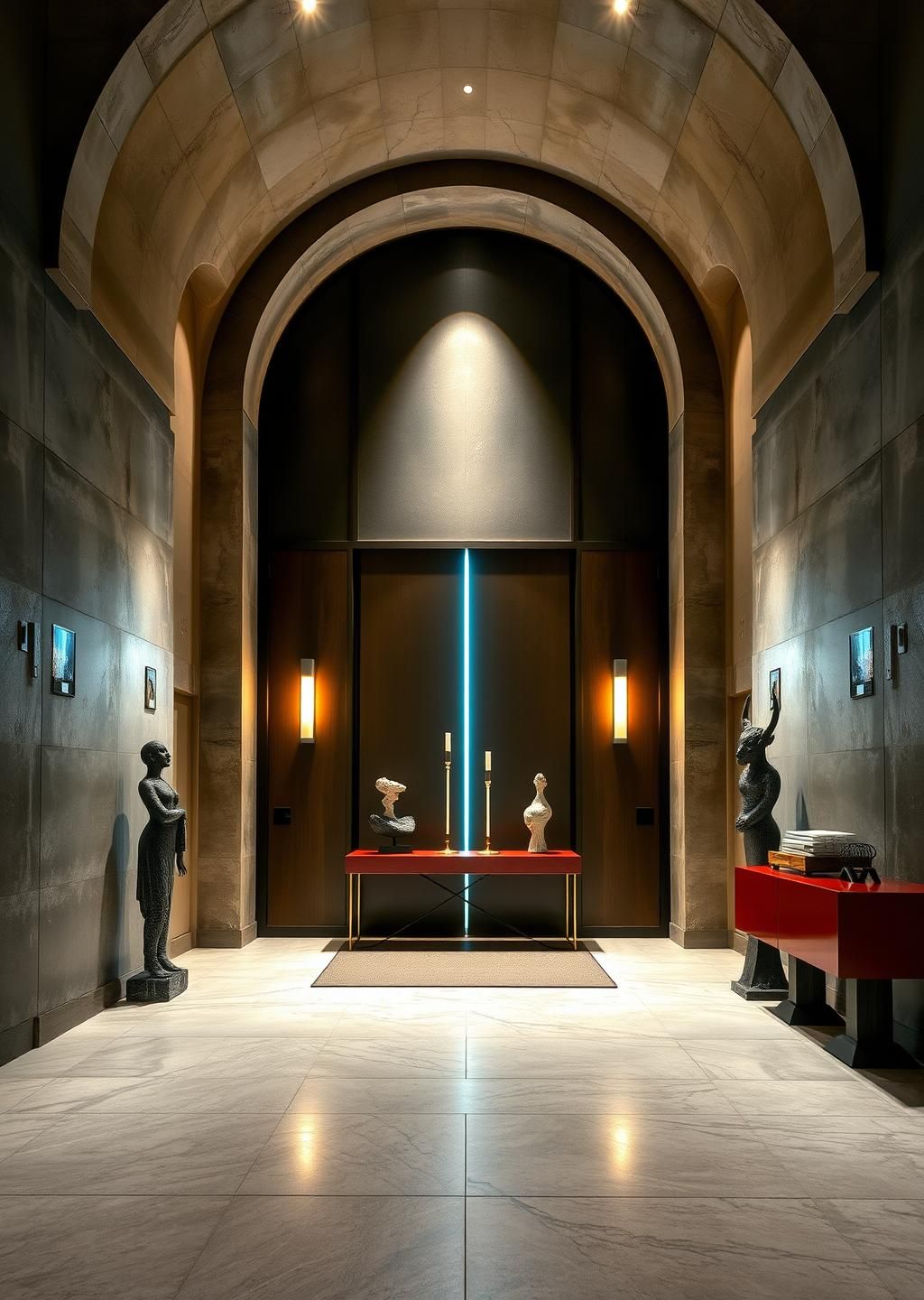 Grand Arched Entrance Foyer