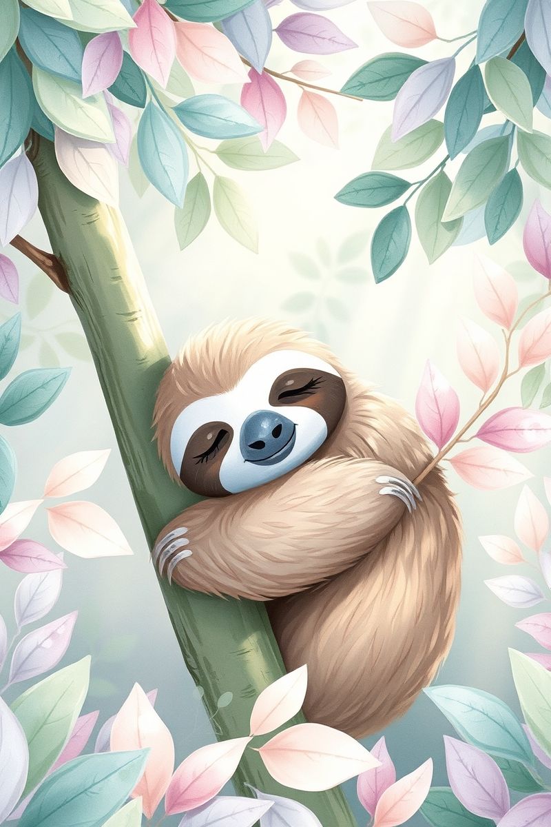 Get Sloth Hug Art #AestheticPet