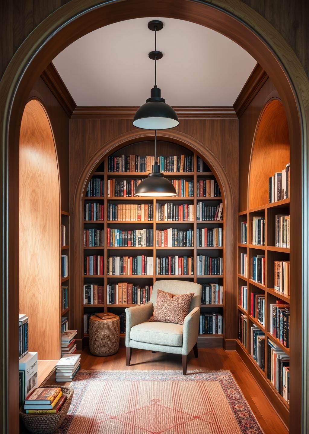 Artisan Home Library Ideas