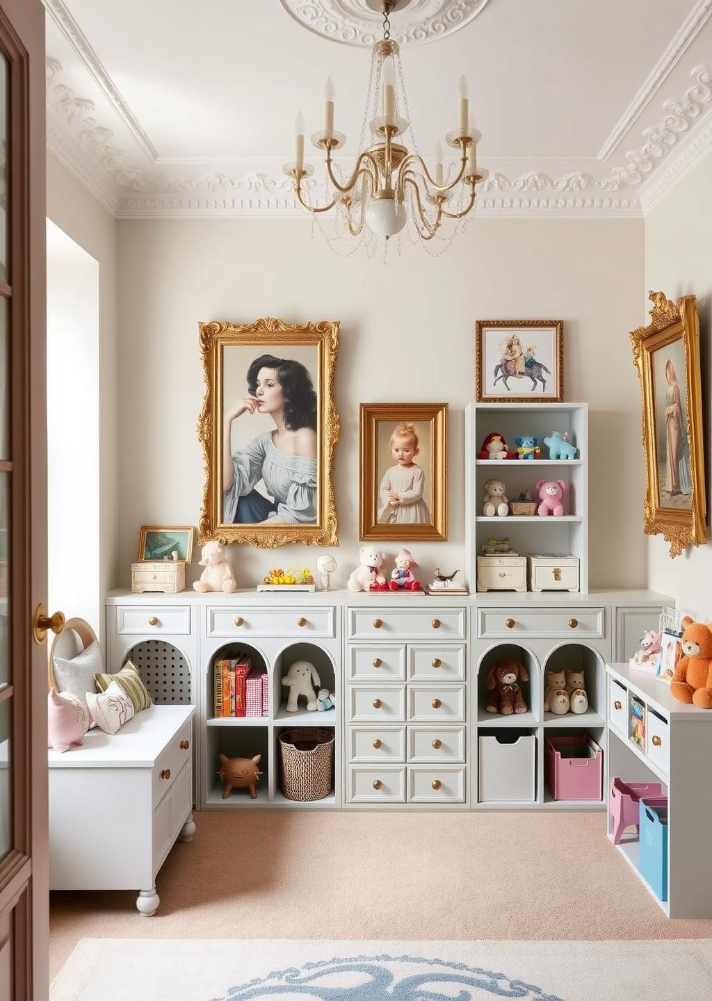 Playful Rococo Kids Room