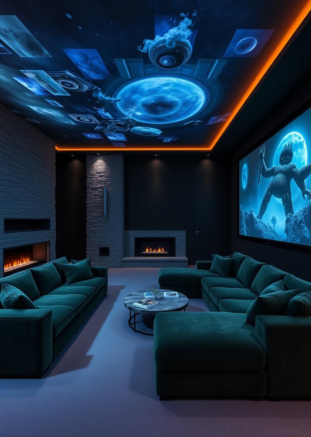 Moody Castlecore Media Lounge