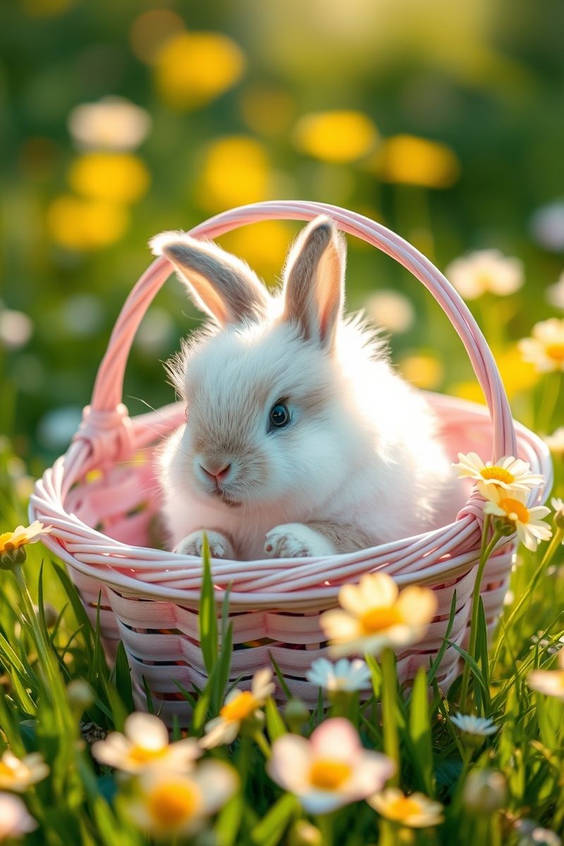 Download Bunny Basket Glow #CutePet