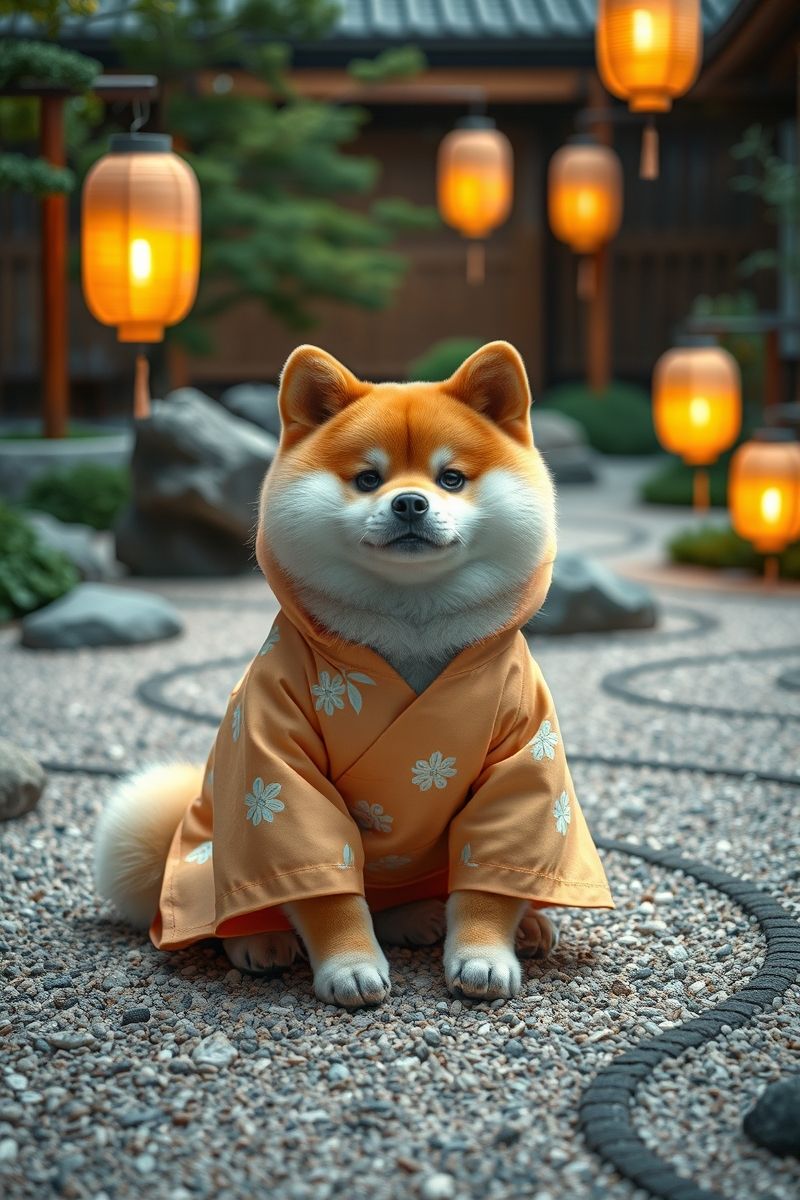 Download Shiba Zen Glow #PetWallpaper