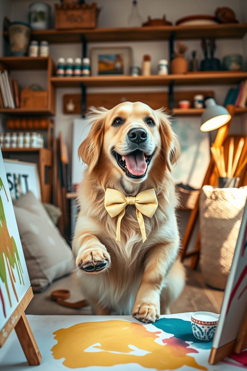 Get Retriever Paw Art #AestheticPet