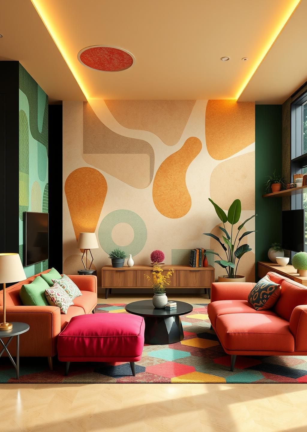 Eco Maximalist Living Area