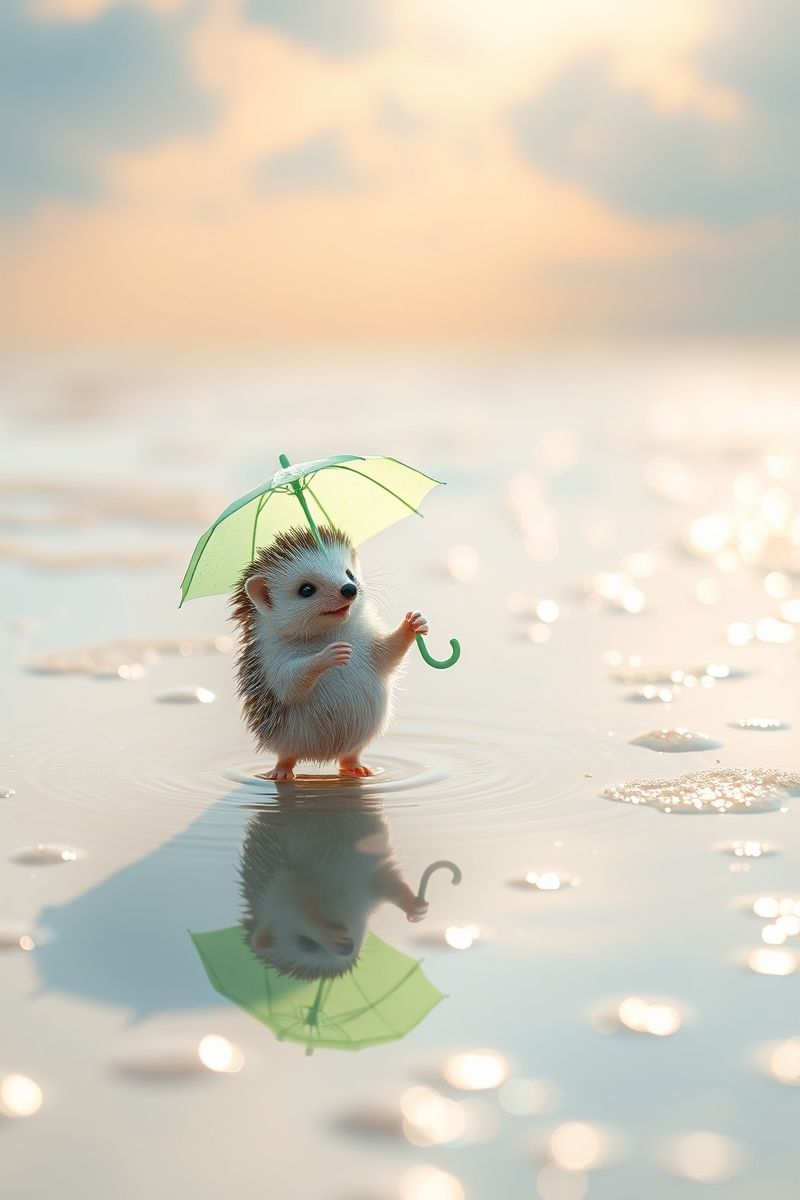Download Hedgehog Rain Dance #PetWallpaper