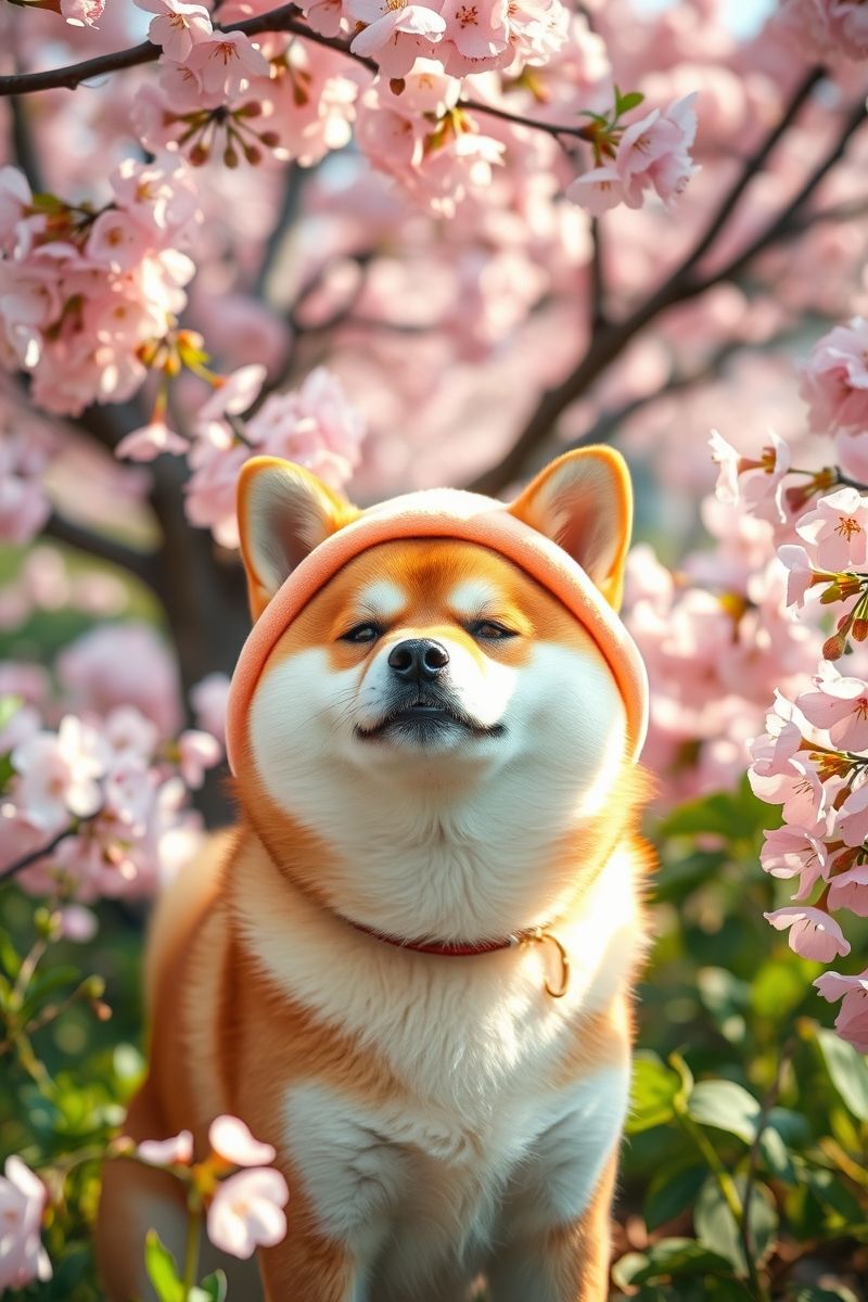 Download Shiba Blossom Smile #CutePet