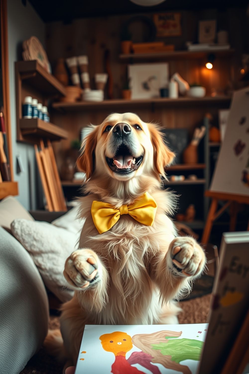 Download Retriever Art Shine #PetWallpaper