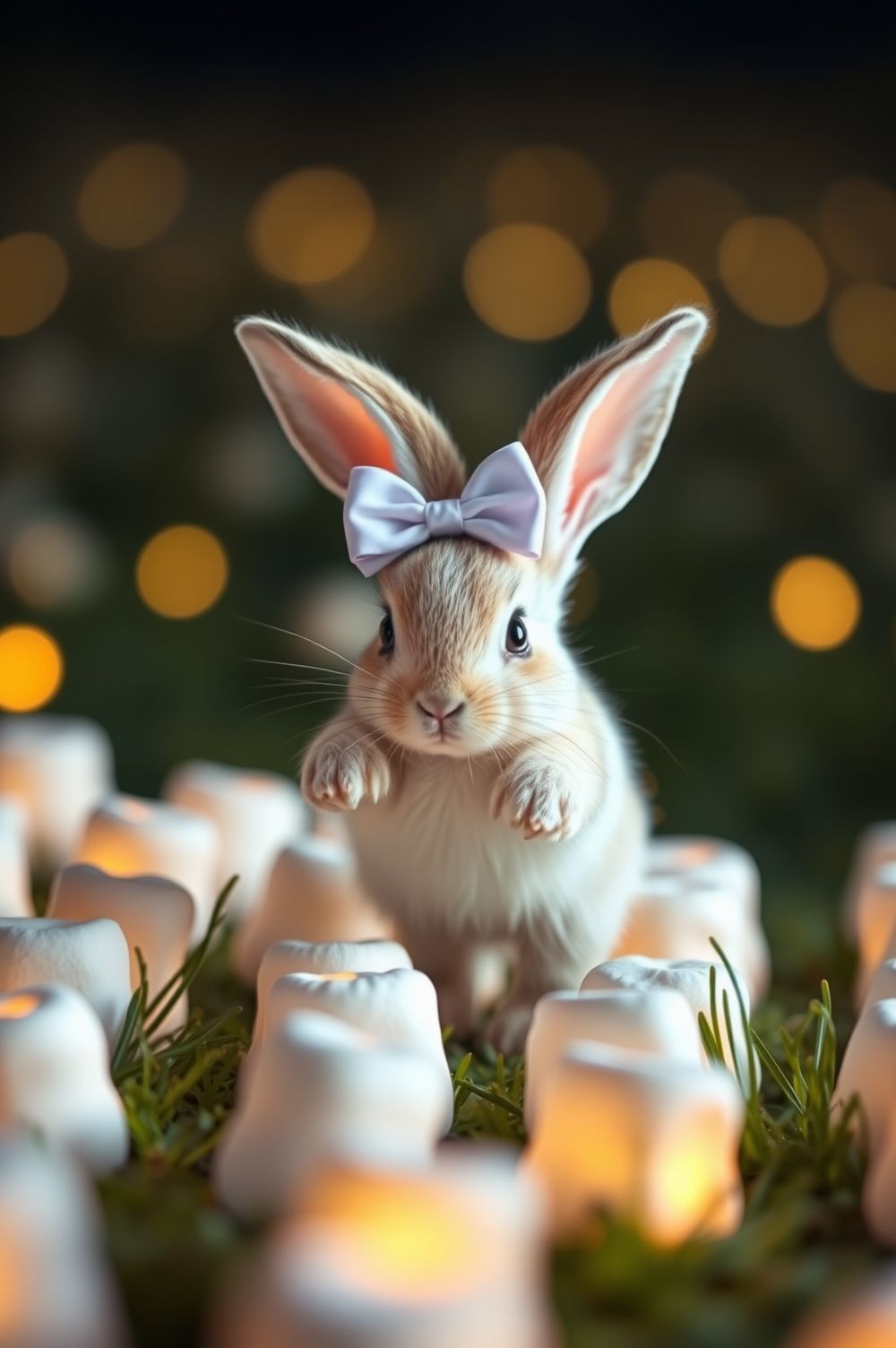 Get Bunny Marshmallow Hop #CutePetWallpapers