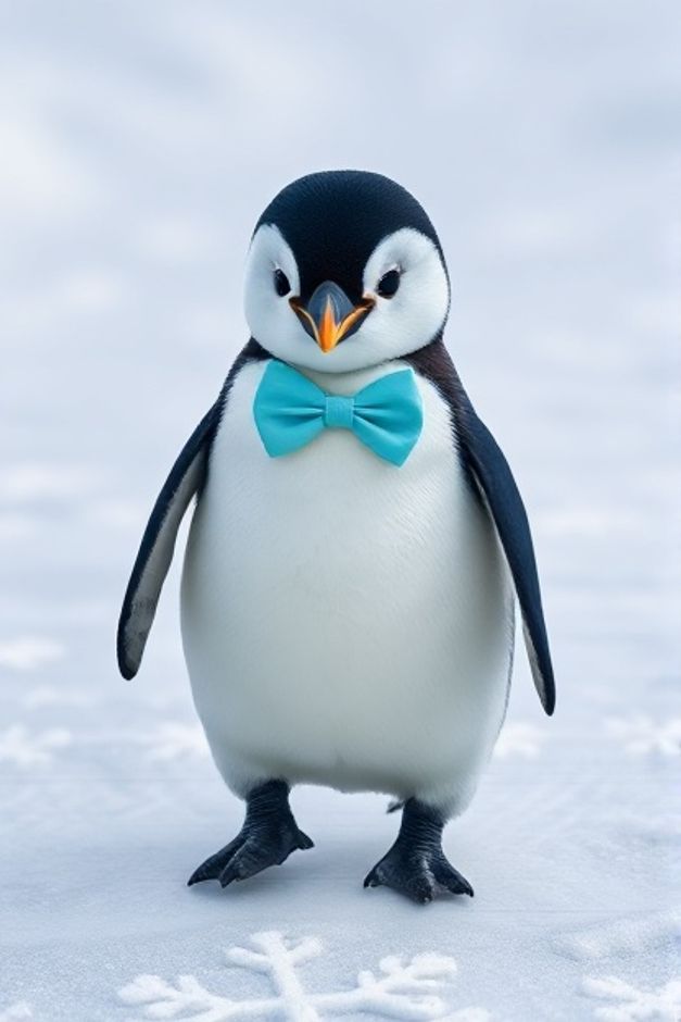 Grab Penguin Ice Waddle #CutePetWallpapers