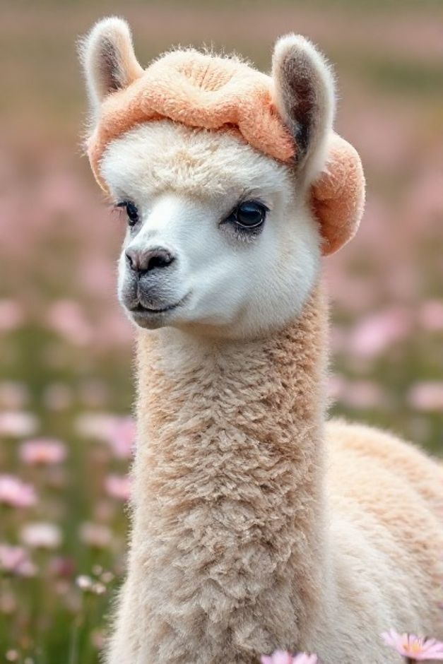 Get Alpaca Blossom Shine #PetWallpaper