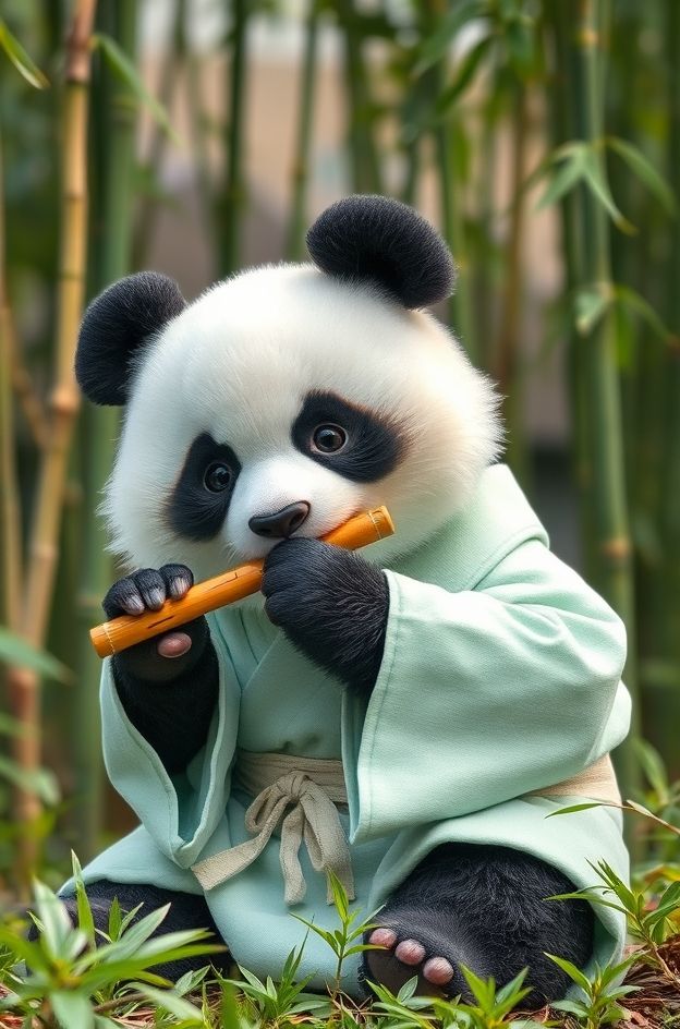 Get Panda Flute Serenade #CutePet
