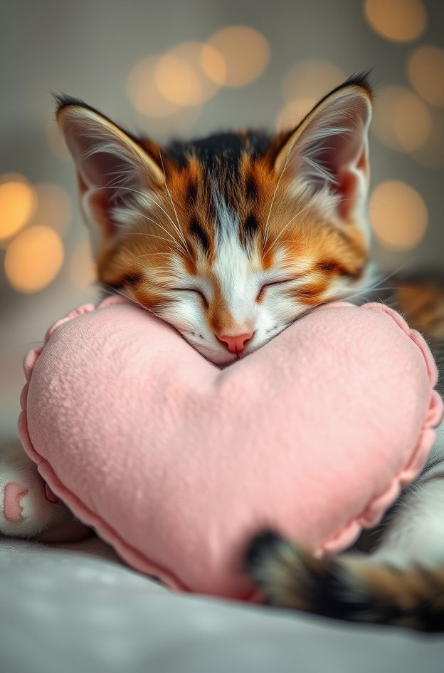 Get Kitten Heart Nap #KawaiiCat