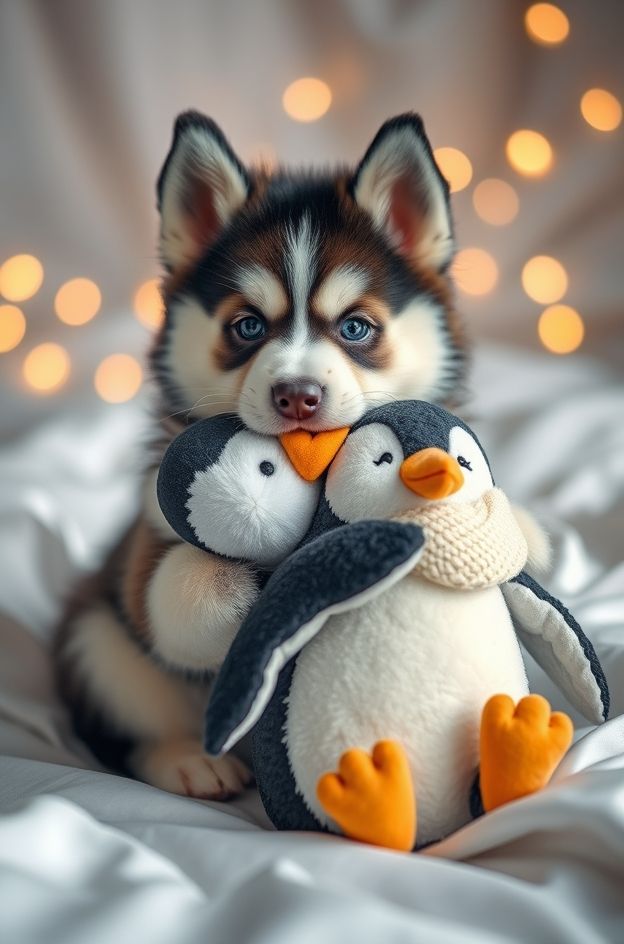 Download Puppy Penguin Nap #CuteDog