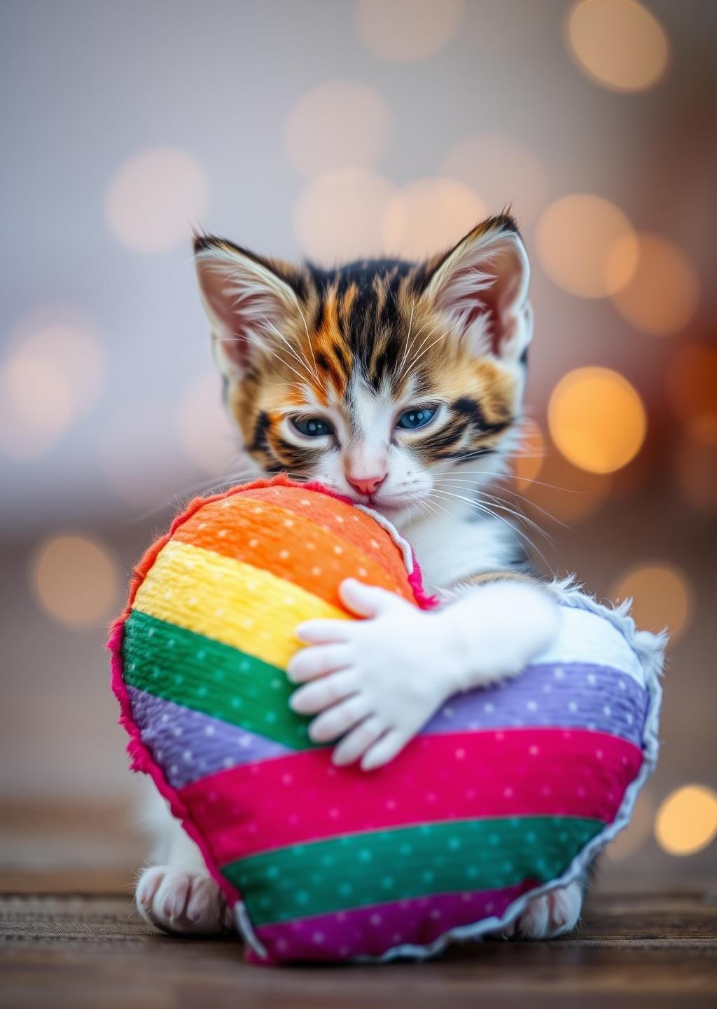 Download Kitten Rainbow Nap #AdorableCat