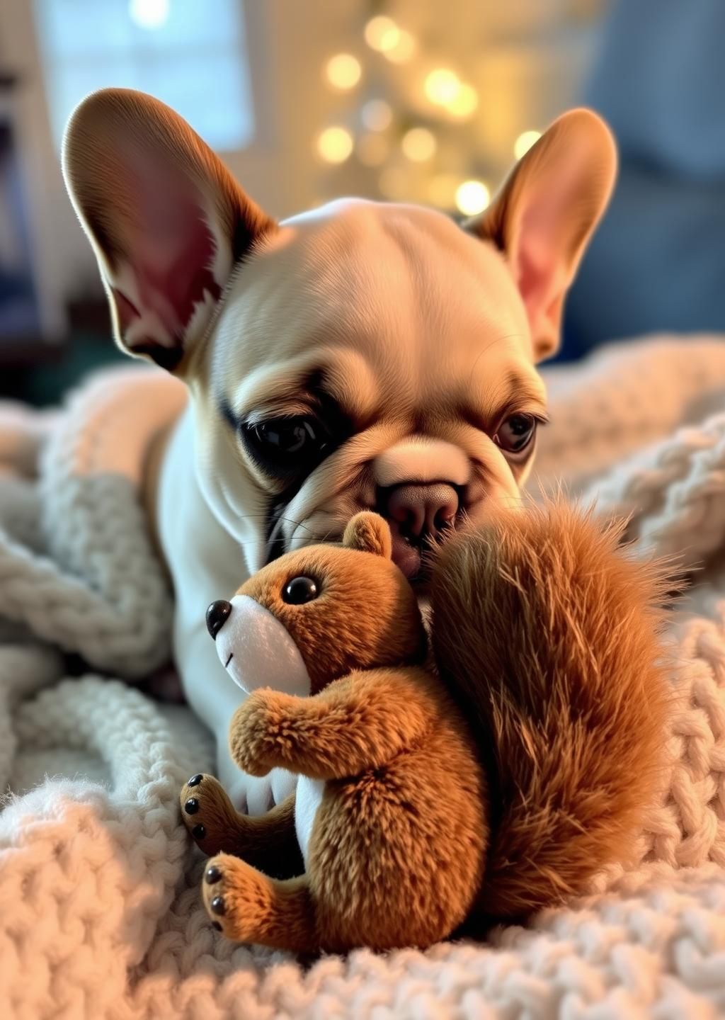 Get Puppy Squirrel Hug #CutePet